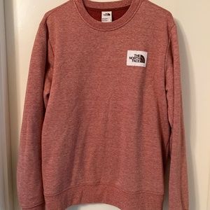 Men’s medium The North Face pullover sweatshirt heathered red